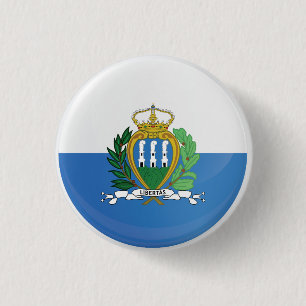Badge Rond 2,50 Cm Indicateur d'icône ronde de Saint-Marin