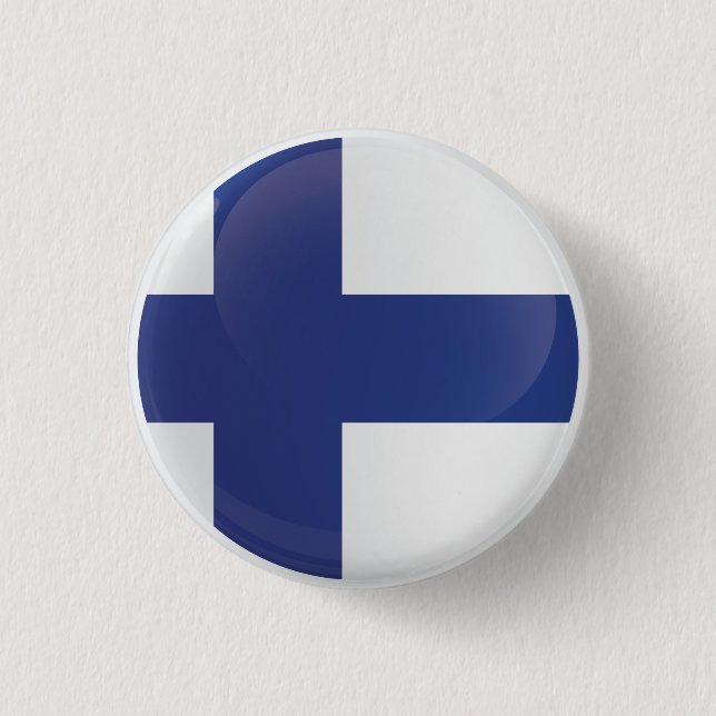 Badge Rond 2,50 Cm Indicateur d'icône ronde Finlande (Devant)