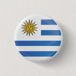 Badge Rond 2,50 Cm Indicateur d'icône Uruguay Round