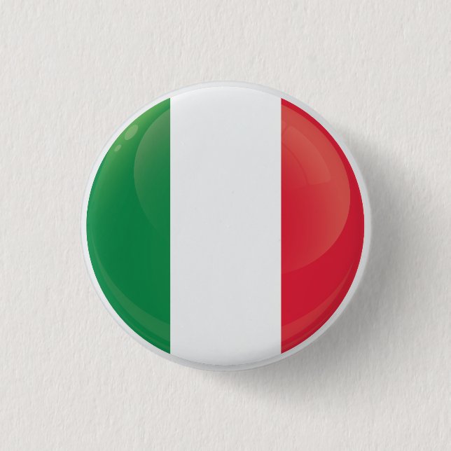 Badge Rond 2,50 Cm Indicateur Icône Arrondi Italie (Devant)