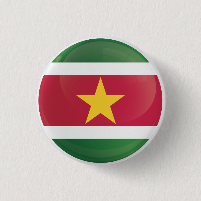 Badge Rond 2,50 Cm Indicateur Icône Arrondi Suriname (Devant)