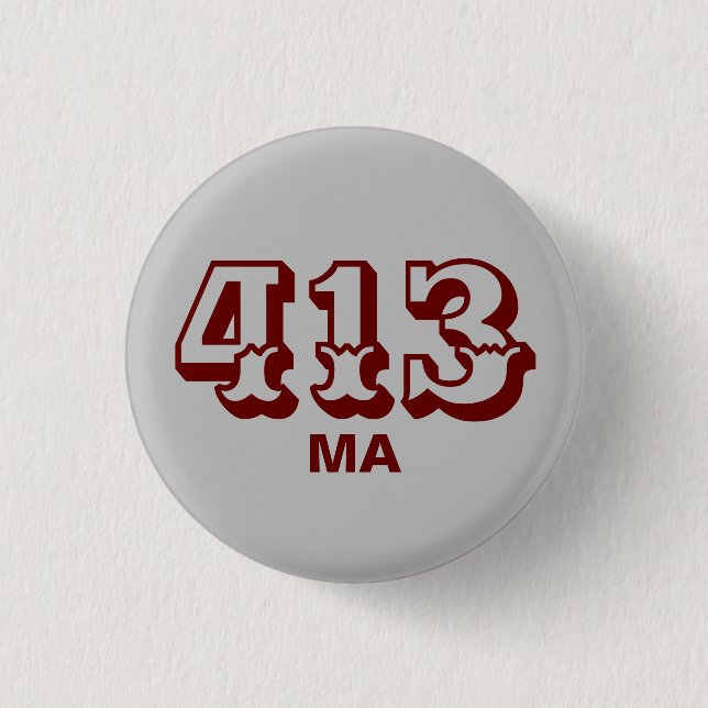 Badge Rond 2,50 Cm Indicatif régional 413 (Devant)