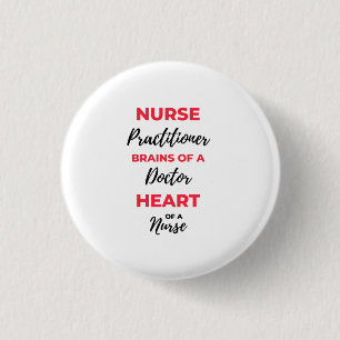 Badge Rond 2,50 Cm Infirmière Praticien Cerveau D'Un Coeur Médecin 2