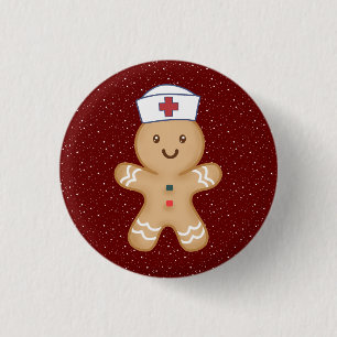 Badge Rond 2,50 Cm infirmière praticienne de Noël Étudiante en pédiat