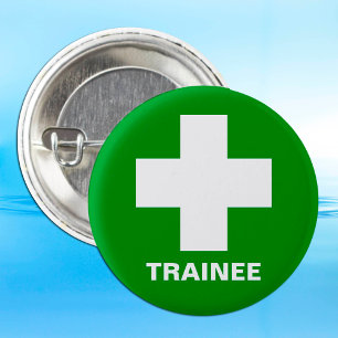 Badge Rond 2,50 Cm Infirmière stagiaire et médecine de premiers soins