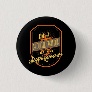Badge Rond 2,50 Cm Ingénieur chimique Ingénieur chimique