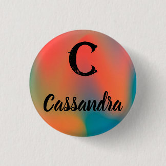 Badge Rond 2,50 Cm Initiale et nom