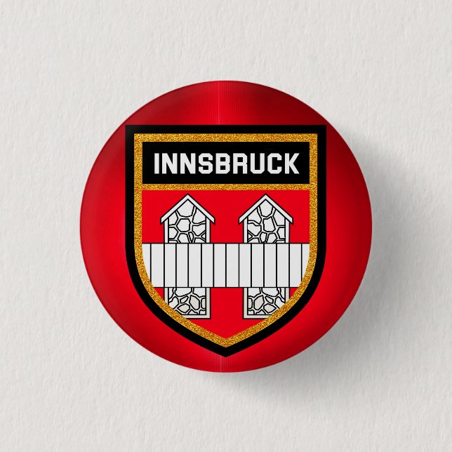 Badge Rond 2,50 Cm Innsbruck Flag (Devant)