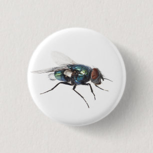 Badge Rond 2,50 Cm insecte mouche