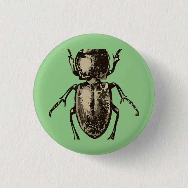 Badge Rond 2,50 Cm Insecte vert 2" bouton rond (Devant)
