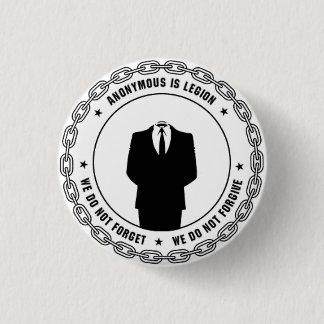 Badge Rond 2,50 Cm Insigne anonyme