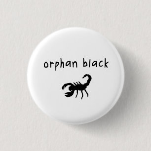 Badge Rond 2,50 Cm Insigne/bouton noirs orphelins - scorpion de Pupok
