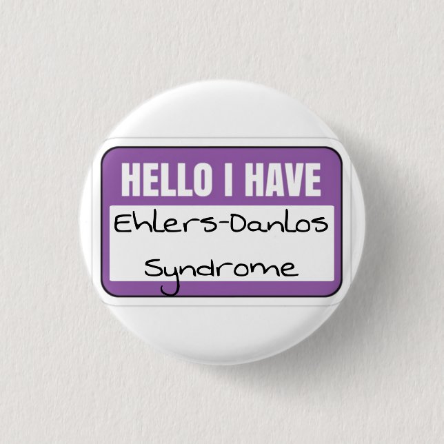 Badge Rond 2,50 Cm Insigne de 1,25 po - syndrome de ehlers-danlos (Devant)