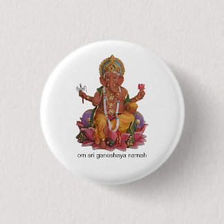 Badge Rond 2,50 Cm Insigne de bouton de Sri Ganesha