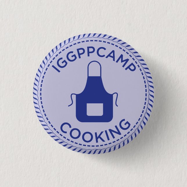 Badge Rond 2,50 Cm Insigne de cuisine d'IGGPPCamp (Devant)