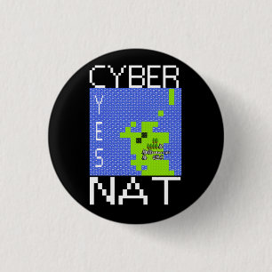 Badge Rond 2,50 Cm Insigne de CYBERNAT