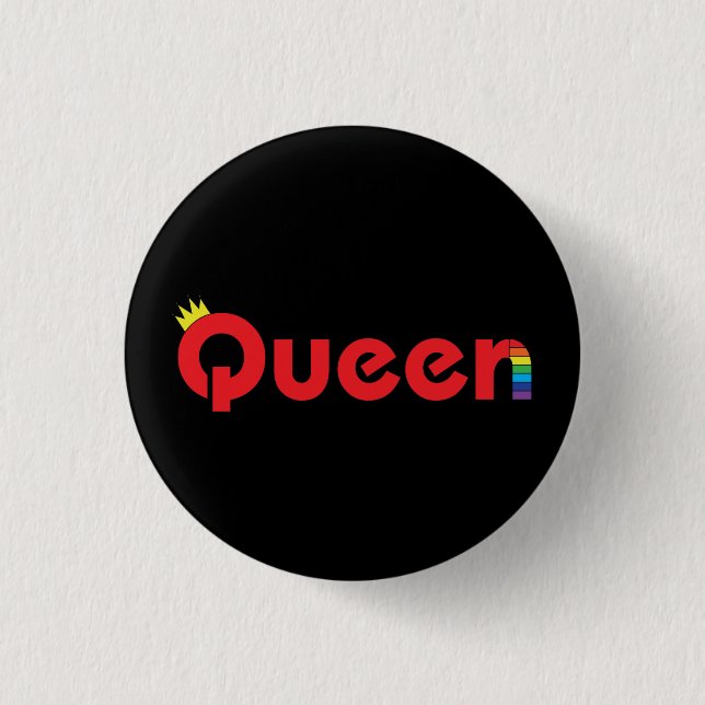 Badge Rond 2,50 Cm Insigne de fierté de Queer/n (Devant)