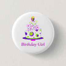 Insigne de fille d'anniversaire