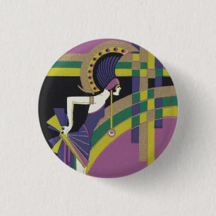 Badge Rond 2,50 Cm Insigne de fille de danse de Deco