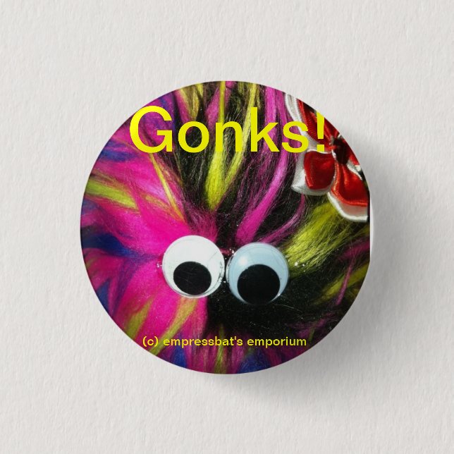 Badge Rond 2,50 Cm Insigne de Gonk (Devant)