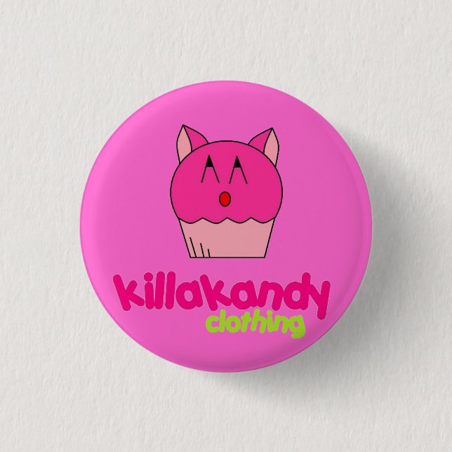 Badge Rond 2,50 Cm Insigne de Kitty KAT :) (Devant)