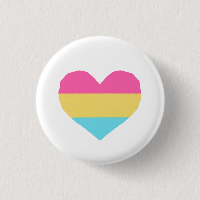 Badge Rond 2,50 Cm Insigne de la Pride Pansexual (Devant)
