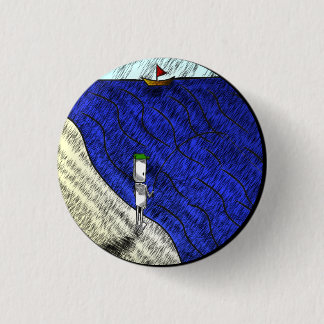 Badge Rond 2,50 Cm Insigne de pêcheur