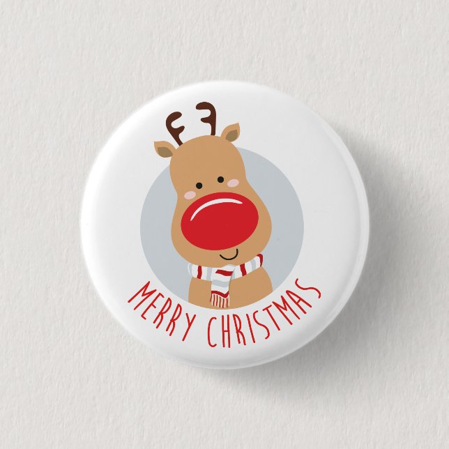 Badge Rond 2,50 Cm Insigne de renne (Devant)