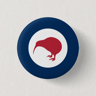 Badge Rond 2,50 Cm Insigne de rondeau de NZ de kiwi