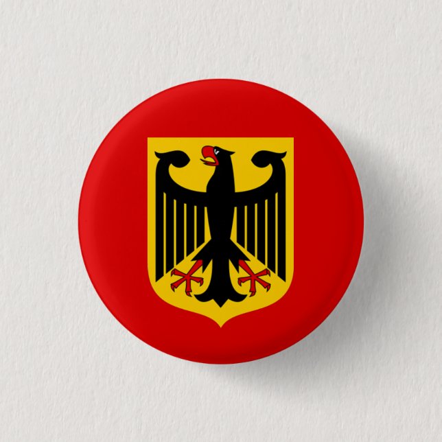 Badge Rond 2,50 Cm Insigne d'Eagle d'Allemand (Devant)