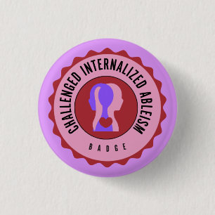 Badge Rond 2,50 Cm Insigne d'internalisation compliqué