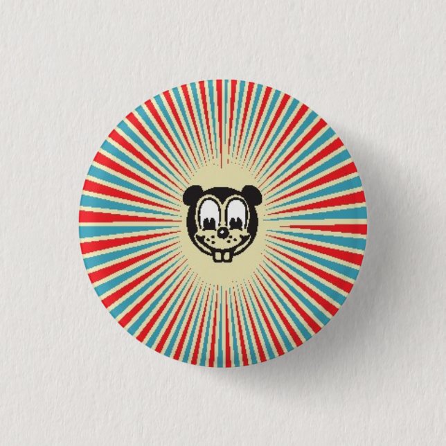 Badge Rond 2,50 Cm Insigne d'ours (Devant)