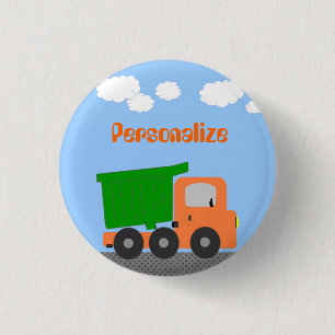 Badge Rond 2,50 Cm Insigne du bouton du camion de vidange