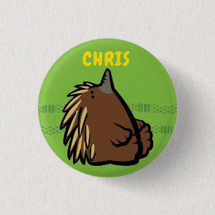 Badge Rond 2,50 Cm Insigne Echidna Wildlife
