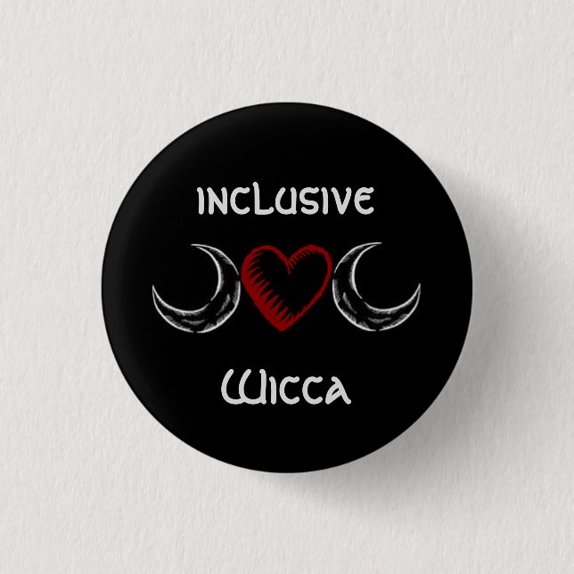 Badge Rond 2,50 Cm insigne inclus de Wicca (Devant)
