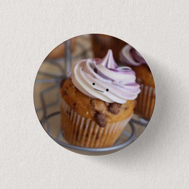 Badge Rond 2,50 Cm Insigne mignon de petit gâteau (Devant)