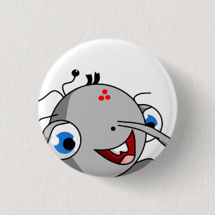 Badge Rond 2,50 Cm Insigne principal de fraudes de poubelle