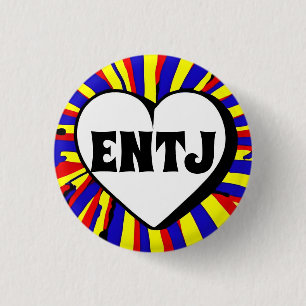 Badge Rond 2,50 Cm Insigne rond ENTJ MBTI 3 Cm