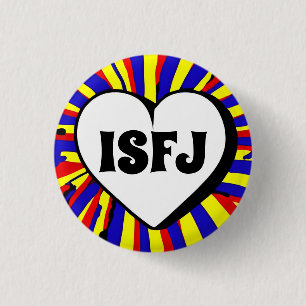 Badge Rond 2,50 Cm Insigne rond ISFJ MBTI 3 Cm