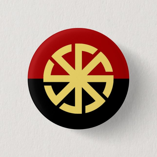 Badge Rond 2,50 Cm Insigne slave de roue de Sun (Devant)