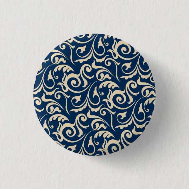Badge Rond 2,50 Cm Inspiration de motifs persans (Devant)