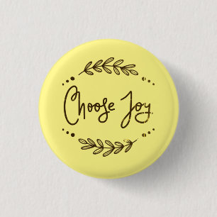 Badge Rond 2,50 Cm Inspirational Choose Joy Cote