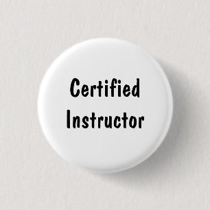Badge Rond 2,50 Cm Instructeur certifié