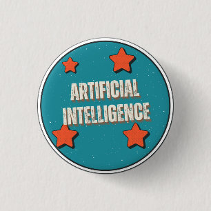 Badge Rond 2,50 Cm Intelligence artificielle