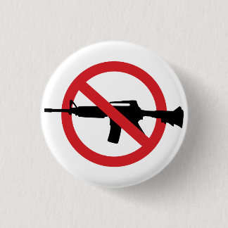 Badge Rond 2,50 Cm Interdire les fusils d'assaut - Pas de symbole lig