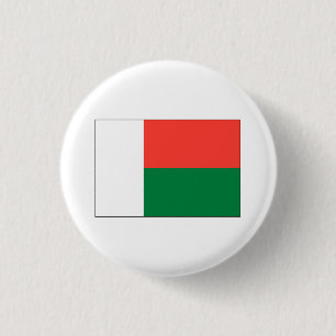 Badge Rond 2,50 Cm International de DRAPEAU du Madagascar