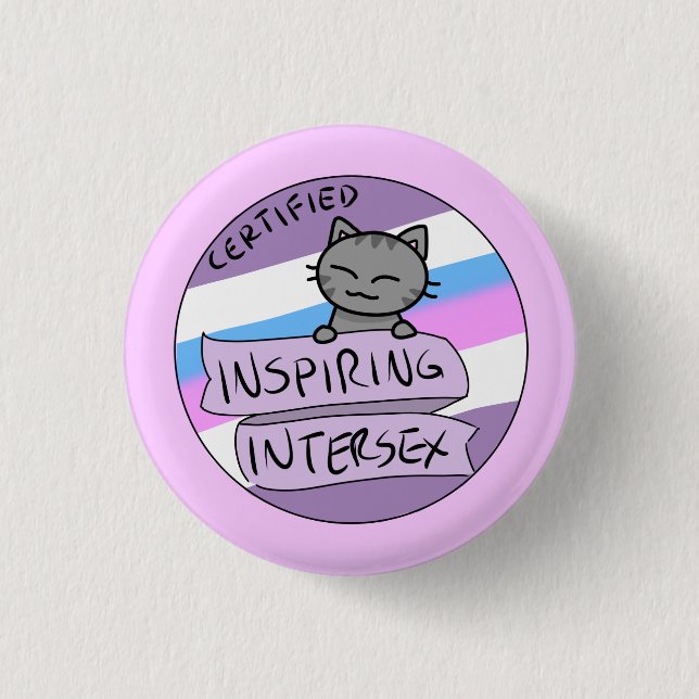 Badge Rond 2,50 Cm Intersex de inspiration (Devant)