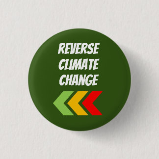 Badge Rond 2,50 Cm "Inverser le changement climatique"