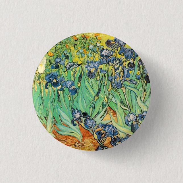 Badge Rond 2,50 Cm Irises - Van Gogh - c1889 (Devant)