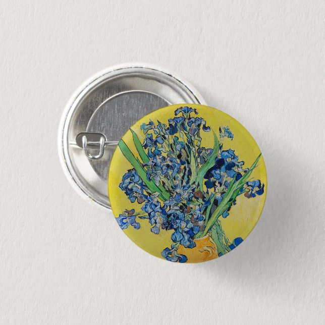 Badge Rond 2,50 Cm Irises Vincent van Gogh (Devant & derrière)